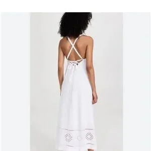 Madewell | Dresses | Madewell Embroidered Eyelet Tieback Cami Midi Dress  Size 4 | Poshmark